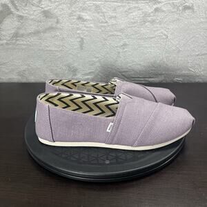 Toms Women's Size 8.5 Lilac Purple Knit Loafer Slip On Casual Comfort Shoes NWT